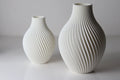 Modern Twisted Ribbed Vase